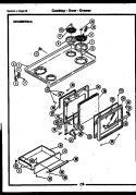 COOKTOP - DOOR - DRAWER Diagram and Parts List for CEA1M2WSTA  Gibson Range