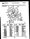 DRAWER PARTS Diagram and Parts List for KF590HDW7  Frigidaire Range