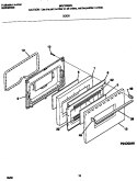 DOOR Diagram and Parts List for MGF326WGSB  Frigidaire Range