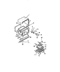 OVEN CAVITY Diagram and Parts List for REC306CF0  Kelvinator Range