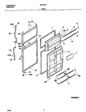 DOORS Diagram and Parts List for F44P21ATD2  Frigidaire Refrigerator