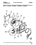 DOOR, FRONT PANEL, LINT FILTER Diagram and Parts List for FDE336RBS1  Frigidaire Dryer