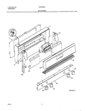 BACKGUARD Diagram and Parts List for FGF355CGSF  Frigidaire Range