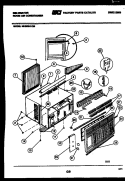 CABINET PARTS Diagram and Parts List for MH206H1QB  Kelvinator Air Conditioner