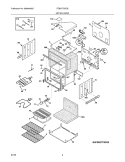 UPPER OVEN Diagram and Parts List for FEB27T5DCB  Frigidaire Wall Oven