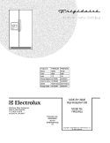 COVER Diagram and Parts List for FRS3R3JW3  Frigidaire Refrigerator