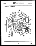 LOWER BODY PARTS Diagram and Parts List for 77-4987-00-05  Tappan Microwave Oven Combo