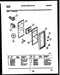 CONTROL PANEL Diagram and Parts List for 72-3651-23-05  Tappan Range