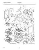 BODY Diagram and Parts List for FGEF3055KFA  Frigidaire Range
