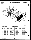 DOOR PARTS Diagram and Parts List for 32-2537-00-01  Tappan Range