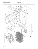 Part Location Diagram of 297240200 Frigidaire HINGE