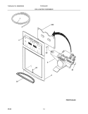 ICE & WATER DISPENSER Diagram and Parts List for FGHS2334KE0  Frigidaire Refrigerator