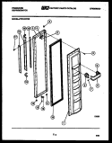 FREEZER DOOR PARTS Diagram and Parts List for FPD19VFW0  Frigidaire Refrigerator