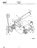 P16M0016 MOTOR, BLOWER Diagram and Parts List for FDGB34RGS0  Frigidaire Dryer