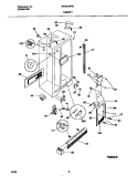 CABINET Diagram and Parts List for MRS22WNCD2  Frigidaire Refrigerator