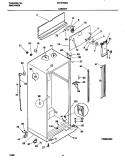 CABINET Diagram and Parts List for FRT21NRGB2  Frigidaire Refrigerator