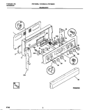 BACKGUARD Diagram and Parts List for FEF350CASG  Frigidaire Range