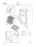 CABINET Diagram and Parts List for F82U20F3W2  Frigidaire Freezer