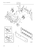BACKGUARD Diagram and Parts List for PLEFZ398GCA  Frigidaire Range