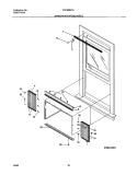 WINDOW MOUNTING Diagram and Parts List for FAC086L7A2  Frigidaire Air Conditioner