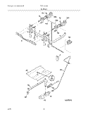 BURNER Diagram and Parts List for TGF316GSA  Tappan Range