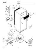 SYSTEM Diagram and Parts List for WRT15CSHD1  Frigidaire Refrigerator