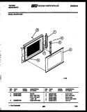 DOOR PARTS Diagram and Parts List for 56-4678-10-03  Tappan Microwave