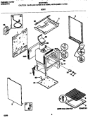 BODY Diagram and Parts List for MGF316WGSC  Frigidaire Range