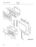 DOORS Diagram and Parts List for E30MC75JSS1  Electrolux Microwave Oven Combo