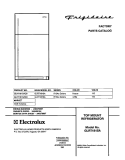 COVER Diagram and Parts List for GLRT181SAW0  Frigidaire Refrigerator