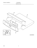 CONTROL PANEL Diagram and Parts List for EW27EW65GS6  Electrolux Wall Oven
