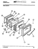 OVEN DOOR PANELS Diagram and Parts List for R2000DL0  Frigidaire Wall Oven