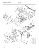 CONTROL PANEL Diagram and Parts List for LTF2140ES1  Frigidaire Washer