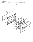 DOOR Diagram and Parts List for FEF316WGTC  Frigidaire Range