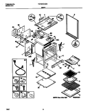 BODY Diagram and Parts List for TGF357CCSG  Tappan Range