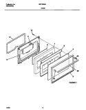 DOOR Diagram and Parts List for WEF322BADC  Frigidaire Range