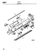 BACKGUARD Diagram and Parts List for FED355CCSC  Frigidaire Range