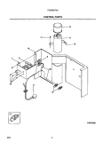 CONTROL PARTS Diagram and Parts List for FAC083J7A2  Frigidaire Air Conditioner