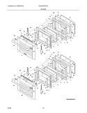 DOORS Diagram and Parts List for EW30EW6CGS1  Electrolux Range