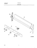 BACKGUARD Diagram and Parts List for TGF303AWA  Tappan Range