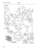 BODY Diagram and Parts List for FEF375GCB  Frigidaire Range