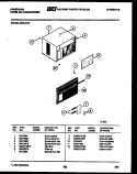CABINET PARTS Diagram and Parts List for A05LS1N1  Frigidaire Air Conditioner