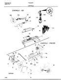 CONTROLS Diagram and Parts List for FRS26ZNHB5  Frigidaire Refrigerator