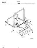 FRAME Diagram and Parts List for MDB120RFM3  Frigidaire Dishwasher