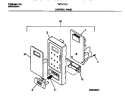 CONTROL PANEL Diagram and Parts List for TMT117U1B0  Tappan Microwave