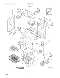 BODY Diagram and Parts List for CFGF366FCC  Frigidaire Range