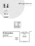 COVER Diagram and Parts List for BFEF320ES1  Frigidaire Range