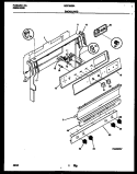 BACKGUARD Diagram and Parts List for GGF356BADA  Gibson Range
