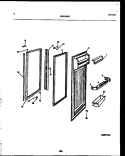 REFRIGERATOR DOOR PARTS Diagram and Parts List for RS24F9YX1C  Gibson Refrigerator