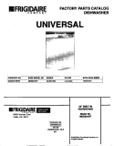 COVER Diagram and Parts List for MDB531RFR1  Frigidaire Dishwasher